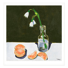 Mandarine and Snowbells, Art Print