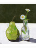 Pear with Daisies, Art Print