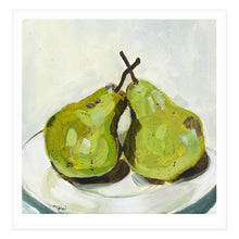 Pears on Plate, Art Print