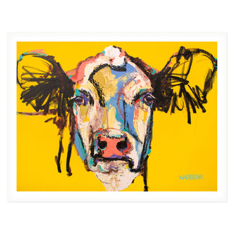 Yellow Cow Art Print
