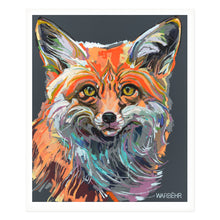 Fox on Slate Art Print